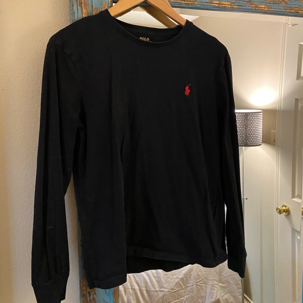 Black polo long sleeve